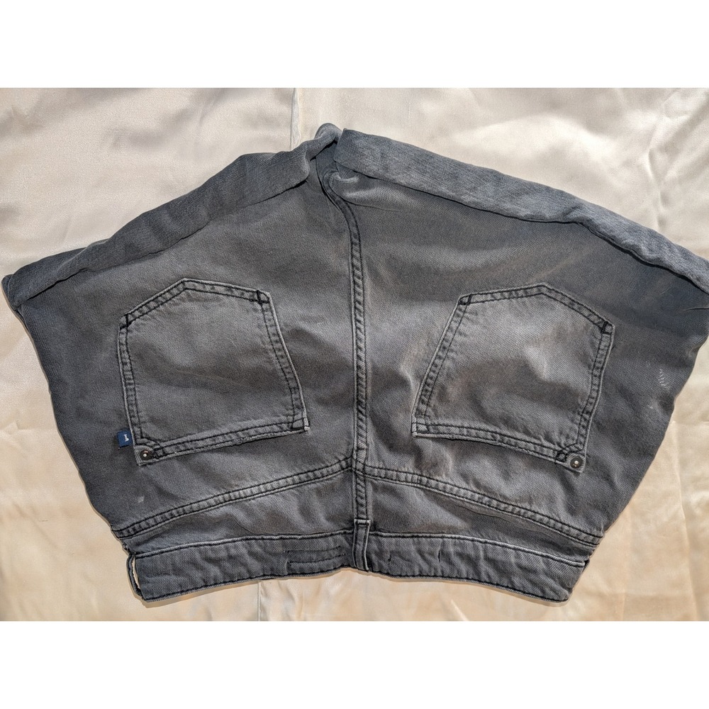 Pilcro and the Letterpress High Rise Cuffed Denim Shorts Black Size 29 - Picture 5 of 9